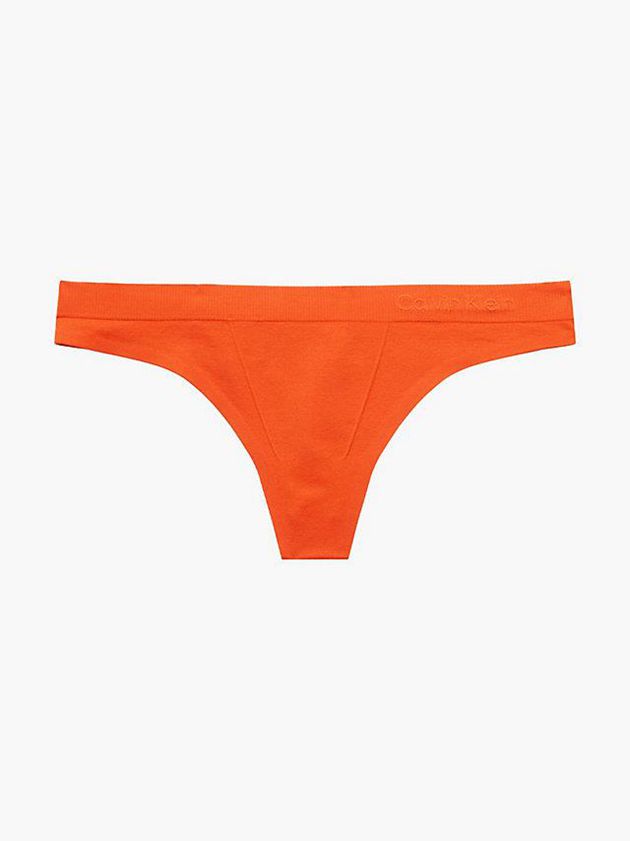 Calvin Klein USA Bonded Flex Womens Thong Orange 3814062-ZV